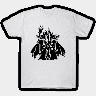 Lich (death) minimal silhouette white T-Shirt